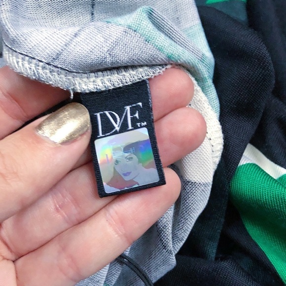 Diane Von Furstenberg • Helga dress black green silk knit sheath geometric print - Picture 7 of 12